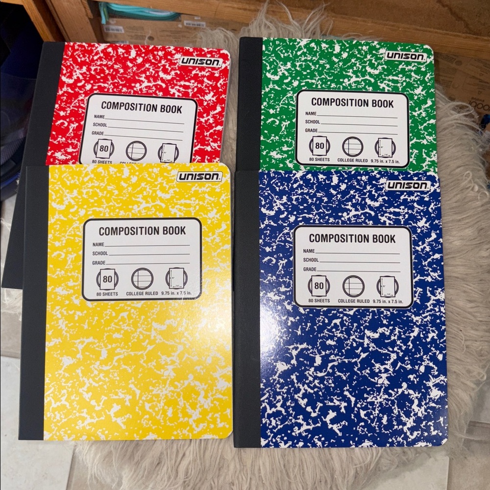 5/$5 4 Composition Notebooks